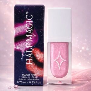 Half Magic - Magic Drip Glitter Lip Gloss Y2K Cherub - Bubblegum Pink NIB / NWT